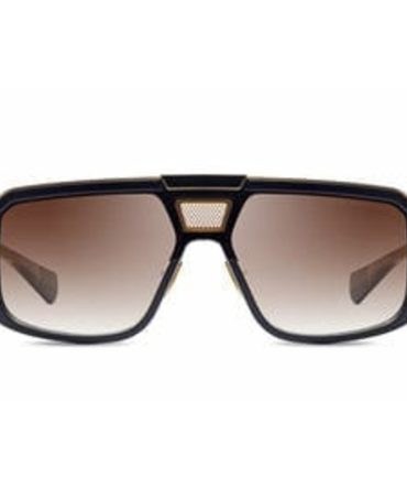 Mach eight DTS400-A-01-Z matte black & gold black rhodium /brown gradient lens