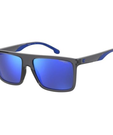 Carrera 8055/S KB7 crystal grey/blue mirror flash lens