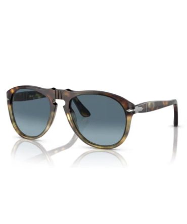 PO0649 1158Q8 (54) tort spotted brown /azure gradient blue lens