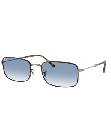 RB3746 92703F (56) havana on gunmetal/clear gradient blue lens