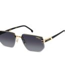 5183 Women’s Metal Large Cat Eye Chain Rimless Frame w/ Diamond Cut Lens