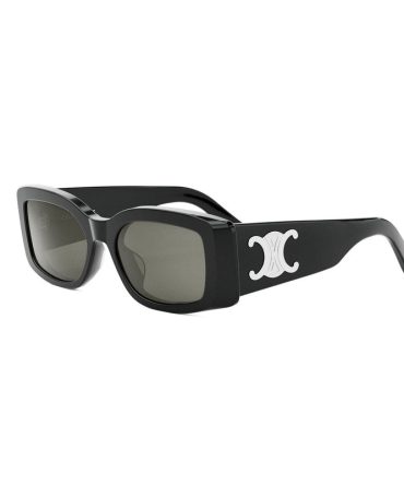 CL40282U 01A Maxi Triomphe shiny black/smoke organic lens