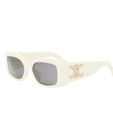 CL40282U 25A Maxi Triomphe shiny ivory/smoke organic lens