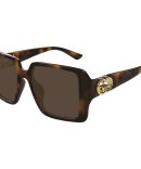 5184 Women’s Metal Large Rimless Diamond Cut Butterfly Shield Frame