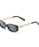 7144 Unisex Plastic Large Thick Half Frame w/ Metal Accents