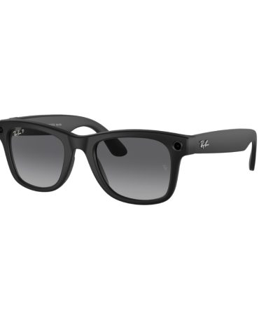 Meta RW4008 601ST3 Wayfarer xxl matte black/Camera /polarized lens