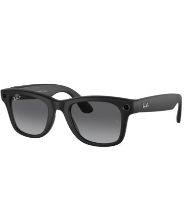 RW4006 Wayfarer (50) 601ST3 matte black/gradient graphite polarised lens
