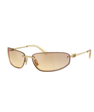 SMUA50S 5AK7R1 gold/yellow gradient grey mirror blue lens