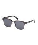 TF1177/S 01A Kemp shiny black/smoke lens