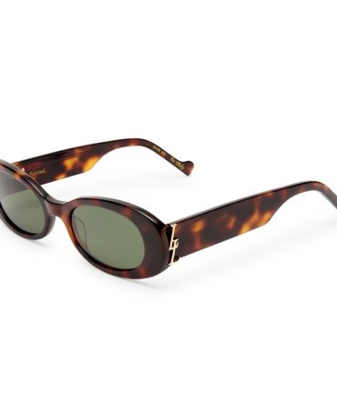 The Ellidy 2431797 dark tortoise/green mono polarised lens