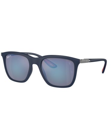 RB4433M F698H0 Ferrari matte blue/grey mirror blue polarised lens