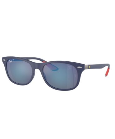 RB4607M F604H0 Ferrari matte black/grey mirror blue polarised lens