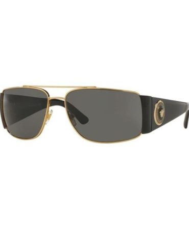 VE2163 100287 BLACK GOLD FRAME/GREY LENS