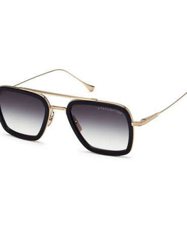 Flight 006 7806-B matte black 14K gold/grey lens