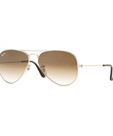 RB3025 001/51 (55) gold/brown gradient lens