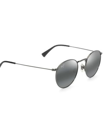 667-17A  Pukaua shiny dark ruthenium/neutral grey polarised lens